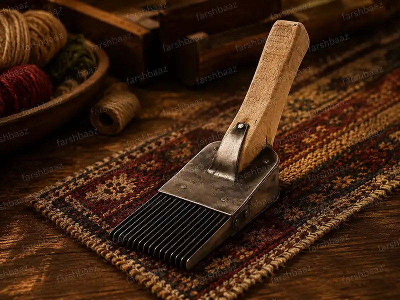 ۶ وسیله قالیبافی که هر هنرمندی باید داشته باشد! (راهنمای جامع)